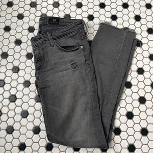 AG Stevie Capri in Charcoal Grey Adriano Goldschmied